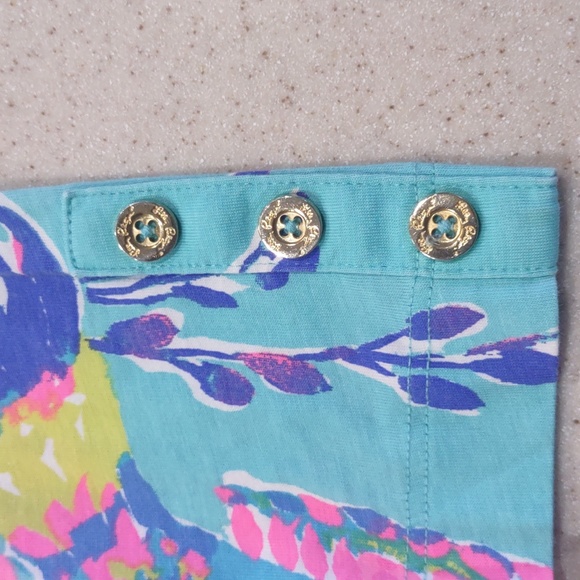 Lilly Pulitzer Shorely Blue Sandstorm Riva Dress Size Extra Small EUC - Picture 5 of 12